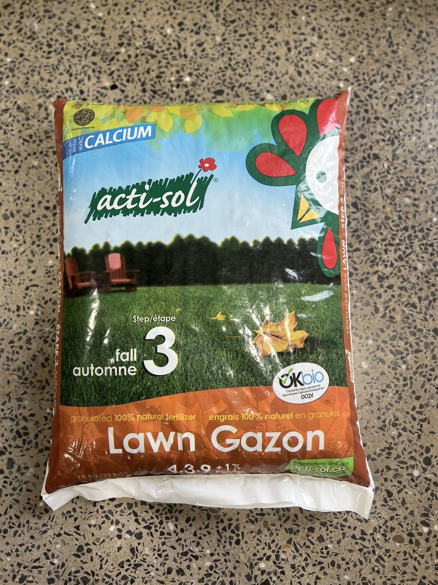 Engrais naturel à gazon Acti-Sol 4-3-9 15kg