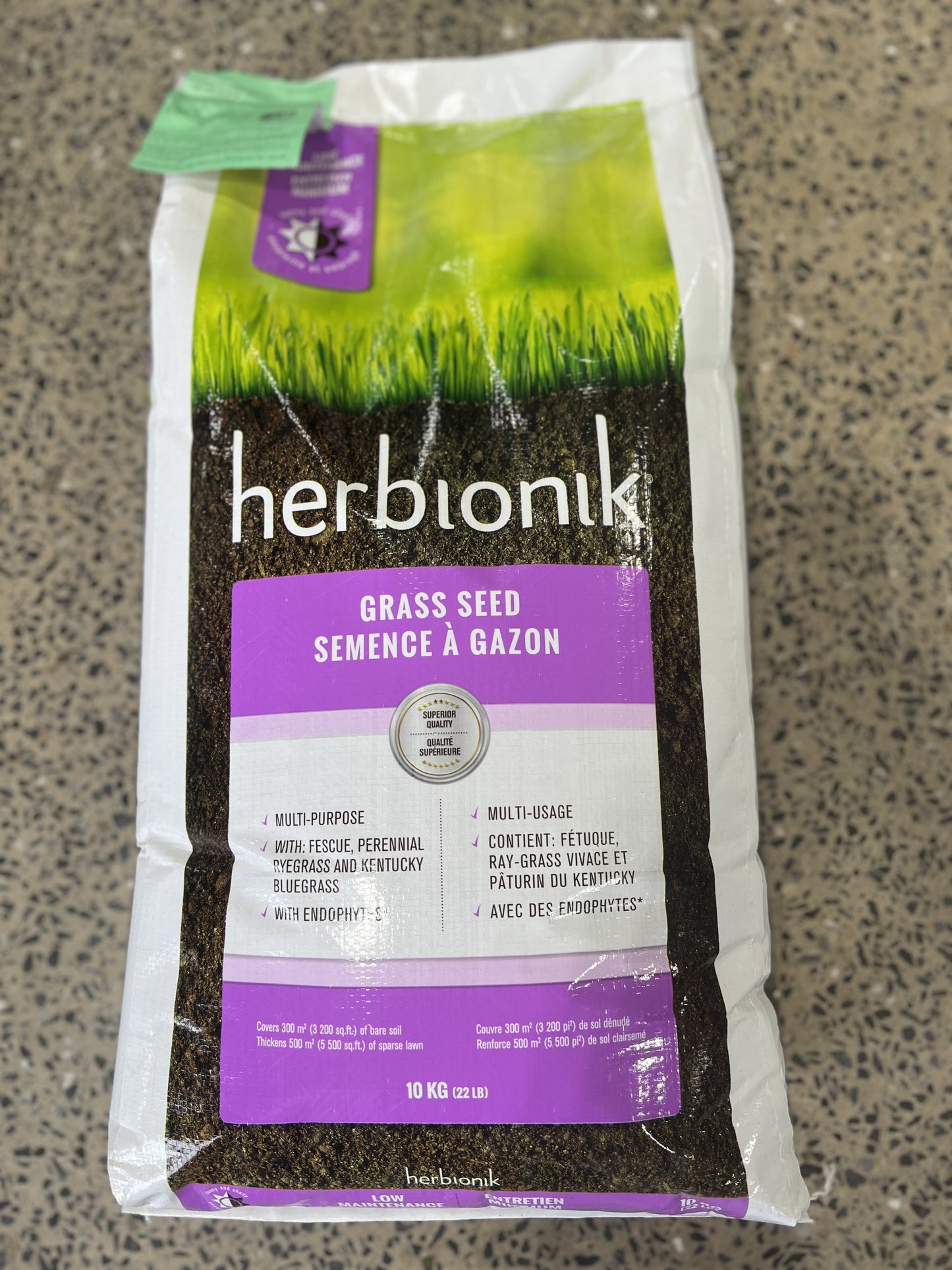Semence à gazon Herbionik (mi-ombre) 10kg