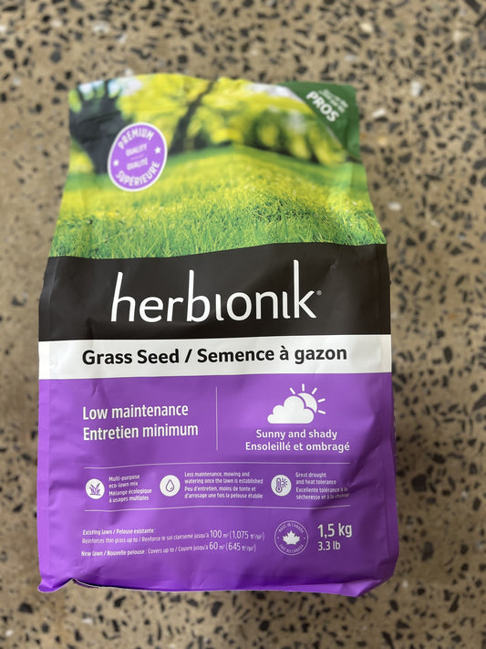 Semence à gazon Herbionik (mi-ombre) 1.5kg