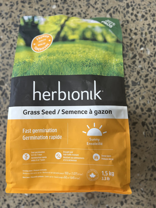 Semence à gazon Herbionik (soleil) 1.5kg