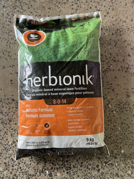Engrais minéral à base organique pour pelouse Herbionik 9kg